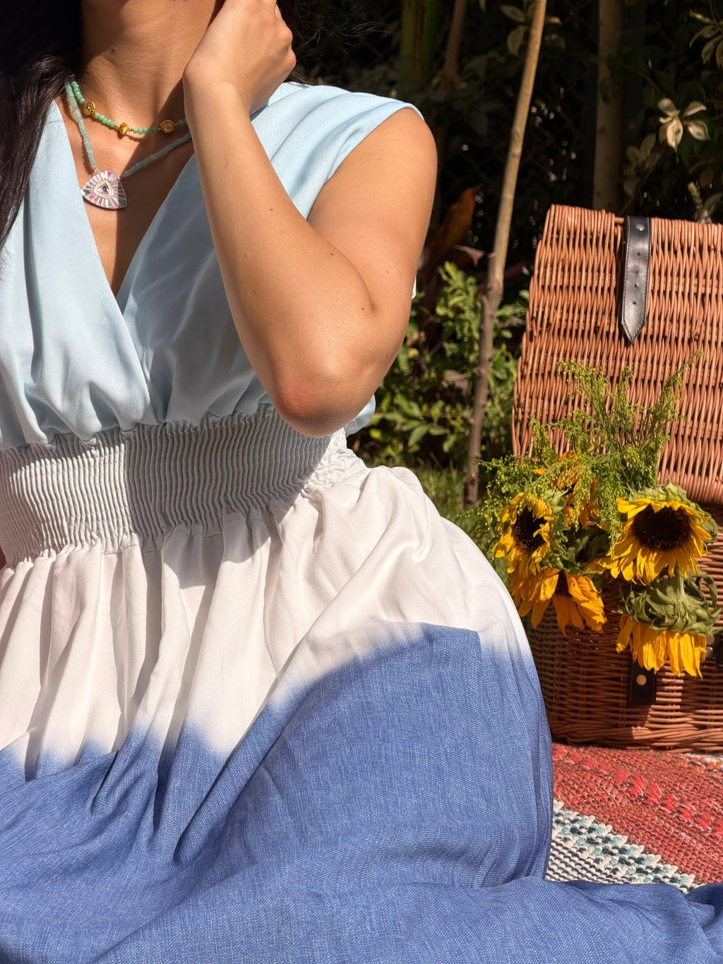 Blue Ombré Dress - Cozy Up