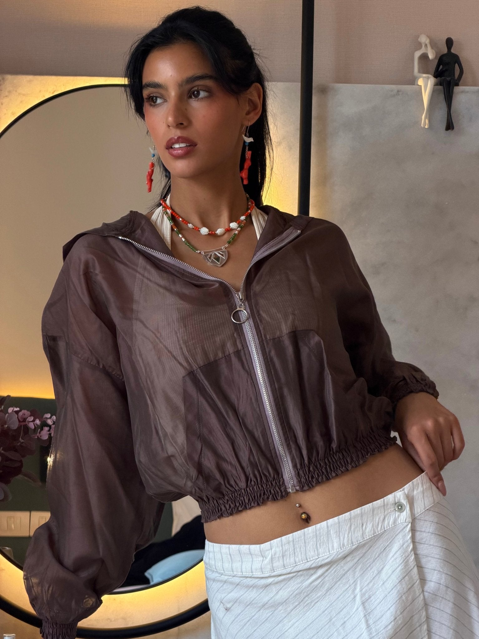 Organza Bomber Jacket - Cozy Up