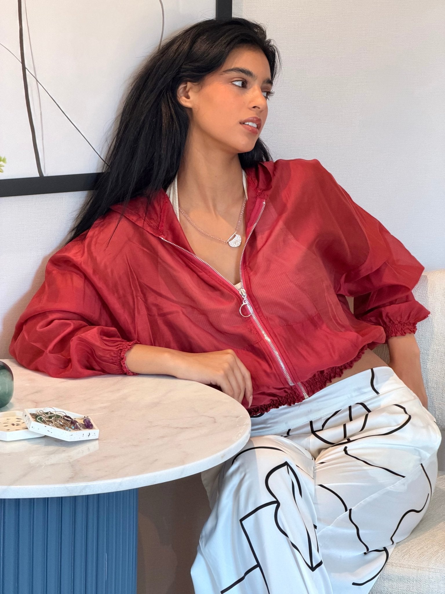Organza Bomber Jacket - Cozy Up