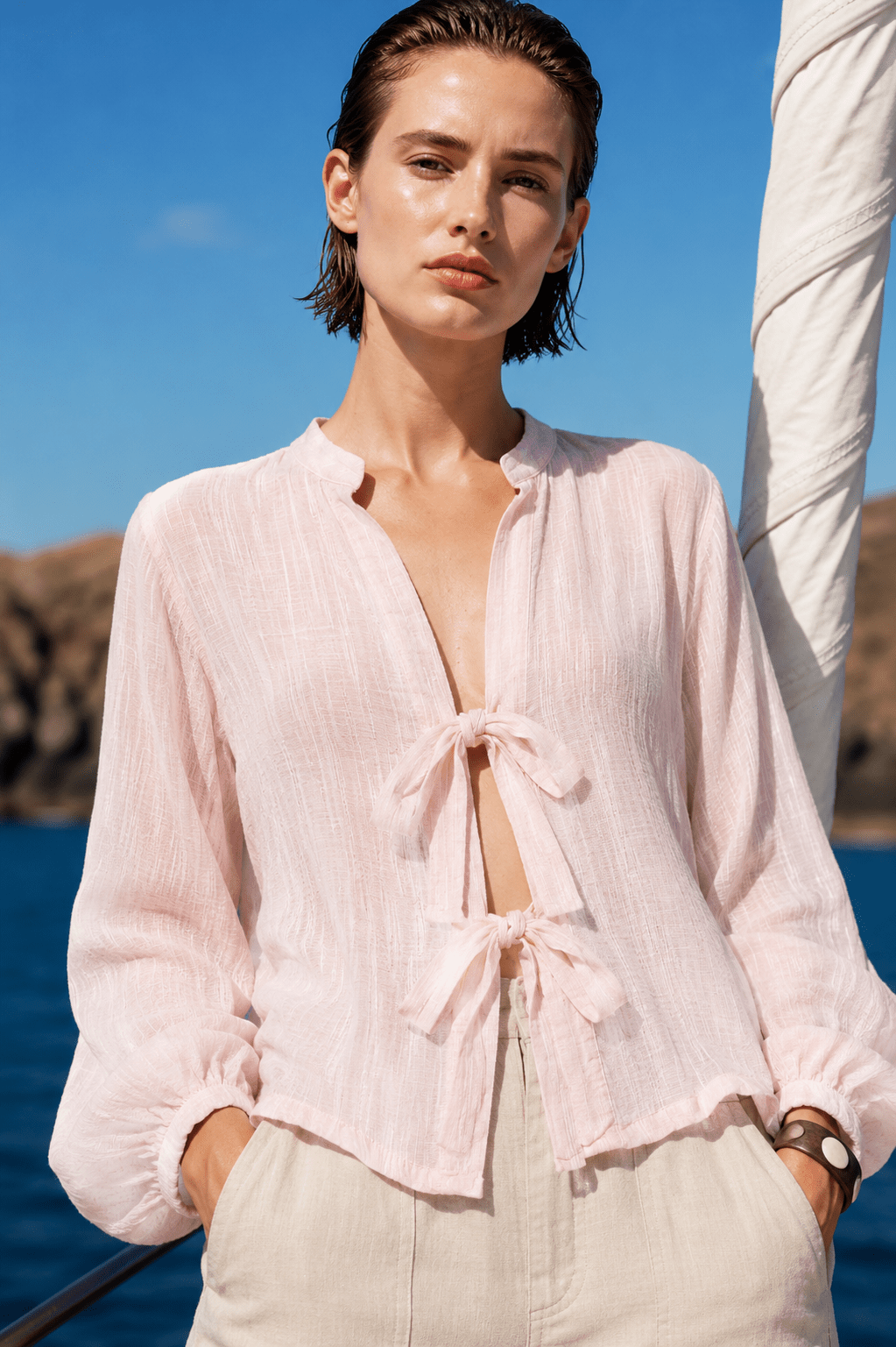 Tie Shirt - Cozy Up