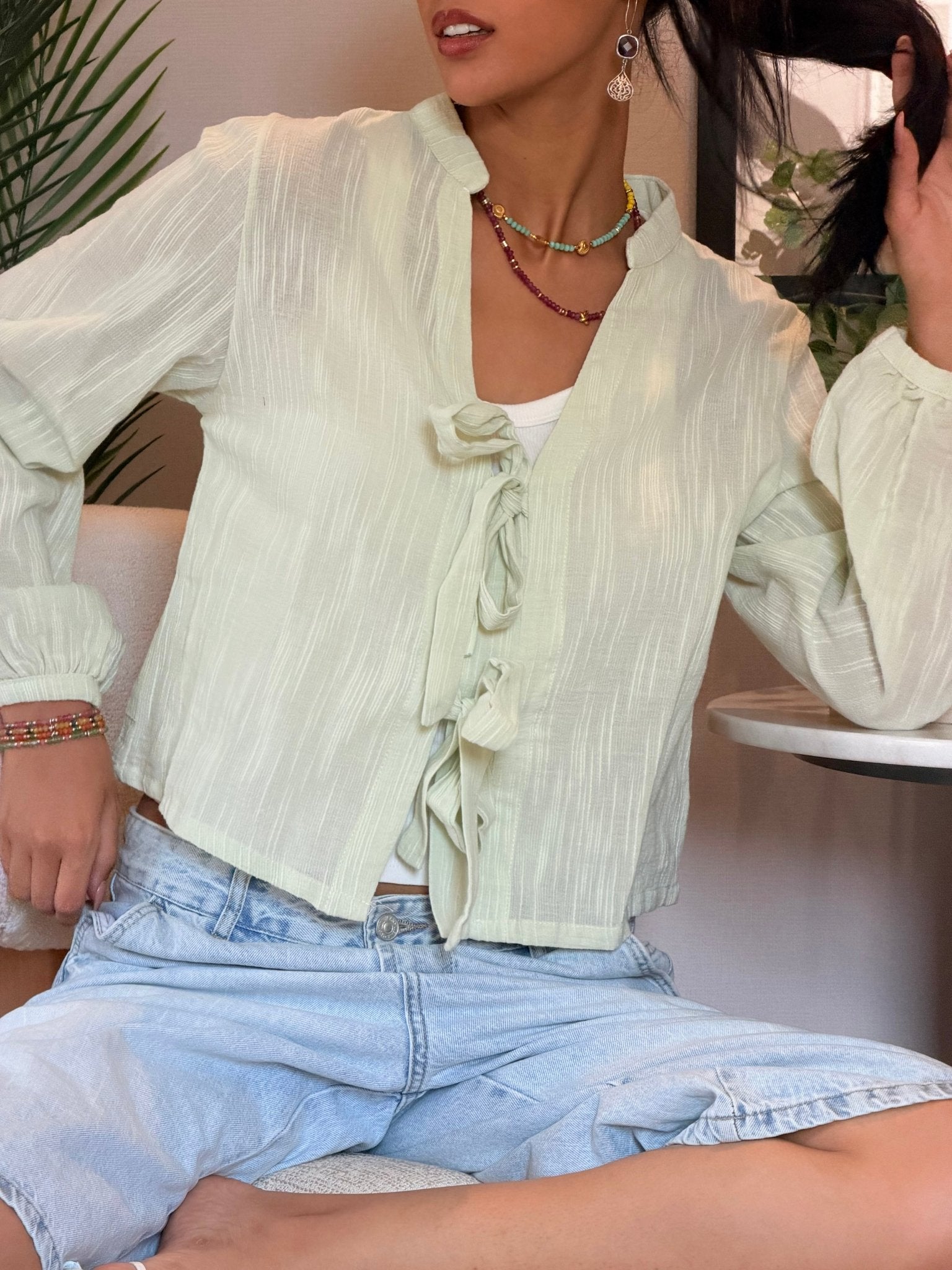 Tie Shirt - Cozy Up