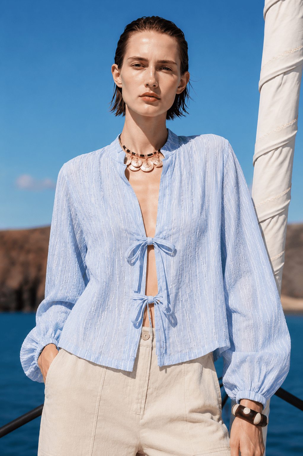 Tie Shirt - Cozy Up